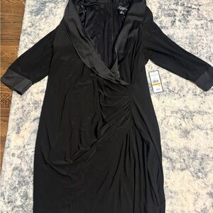 Jessica Howard Elegant Black Long Sleeve Dress